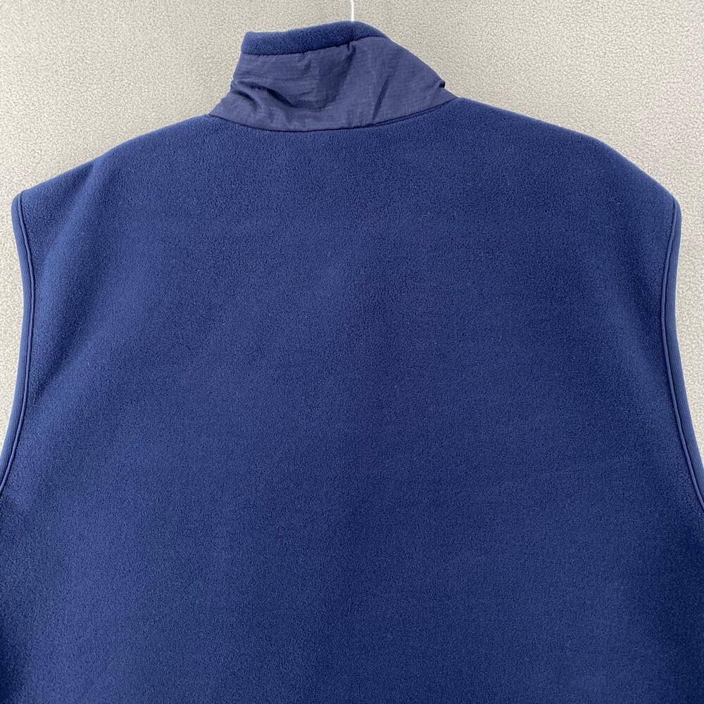 Columbia‎ Fleece Full Zip Vest Mens XL Blue Layering Outdoor Mock Neck Pockets - Picture 4 of 11